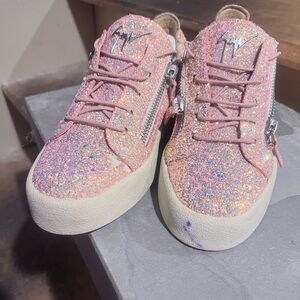 Giuseppe Zanotti Sparkling Pink Sneakers